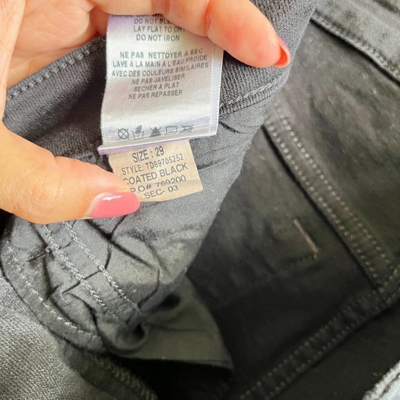 Joe's Jeans The Skinny Coated Black Skinny Jeans TD89705252 Mid Rise Size 29‎ - Picture 9 of 9